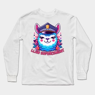 police llama Long Sleeve T-Shirt